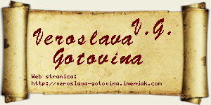 Veroslava Gotovina vizit kartica